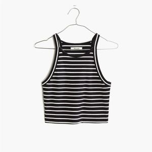 Madewell Crop Tank Top in Gabi Stripe